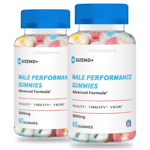 (2 pack) Size MD+ Gummies - Size MD+ Male Gummies