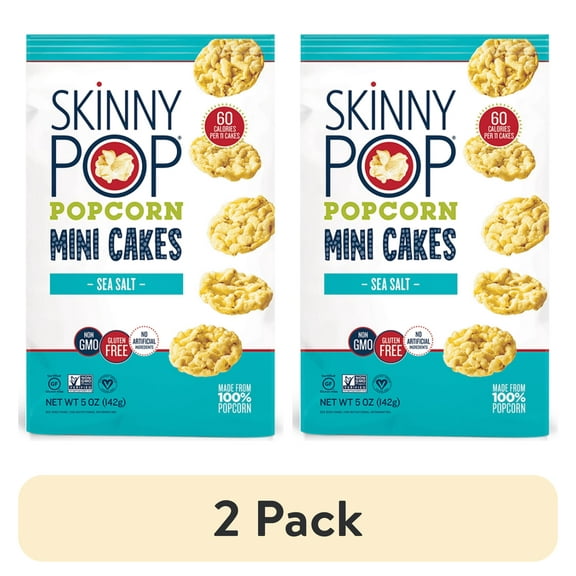 (2 pack) Skinny Pop Sea Salt Mini Cakes