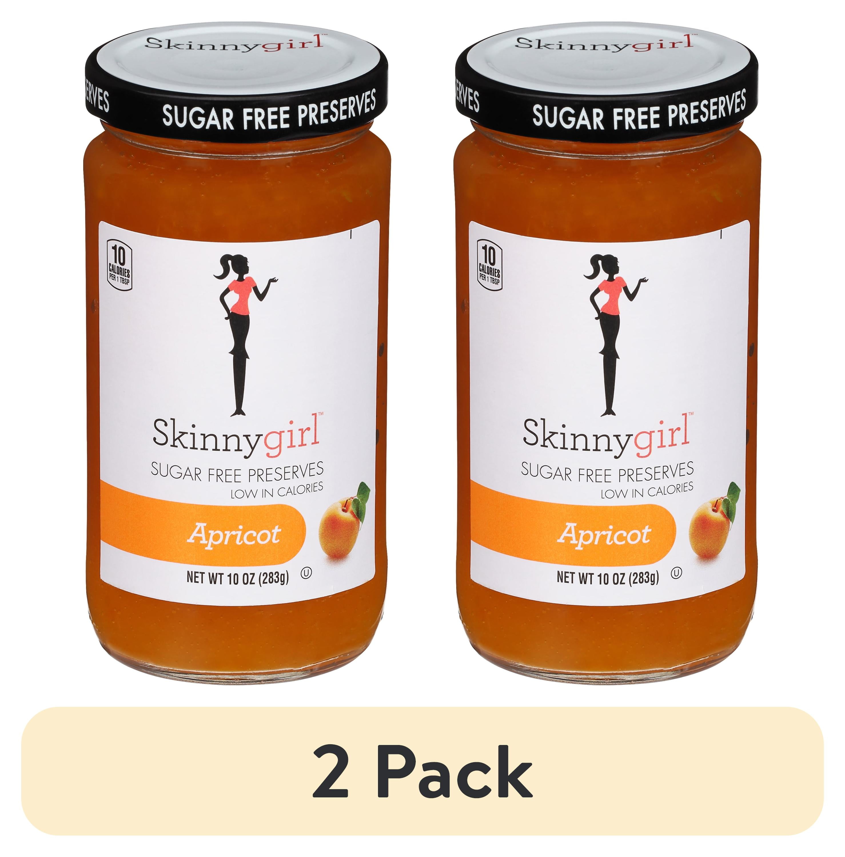 (2 pack) Skinnygirl Sugar-Free Apricot Preserves, 10 oz Jar
