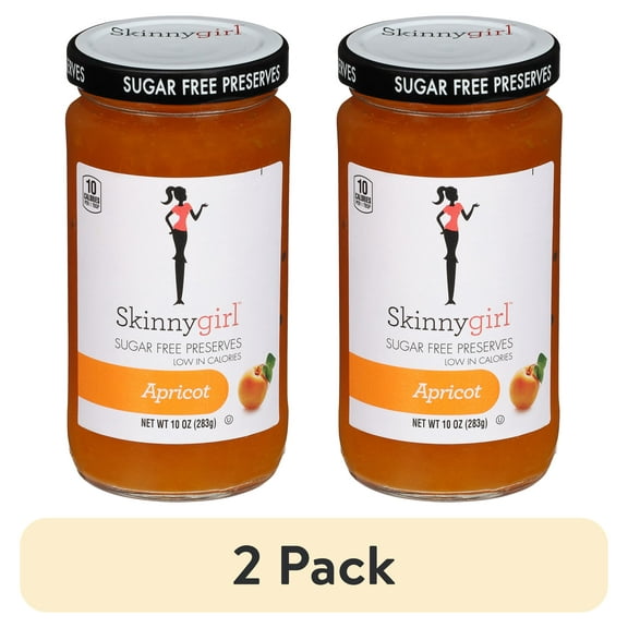 (2 pack) Skinnygirl Sugar-Free Cocktail Inspired Apricot Mimosa Preserves, 10 oz