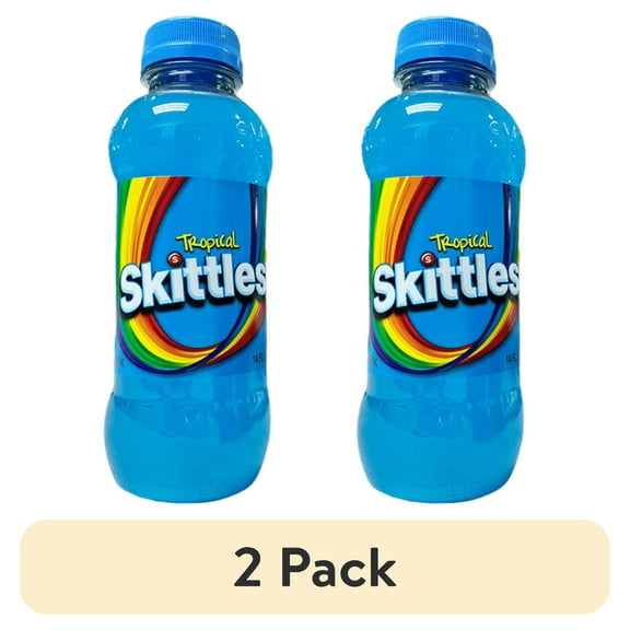 (2 pack) Skittles Original Tropical Punch Drink 14oz