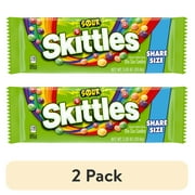 (2 pack) Skittles Sour Candy, Fruit Candies Share Size - 3.3 oz Bag