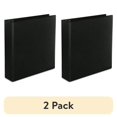 thumbnail image 1 of (2 pack) Universal UNV20745 11 in. x 8.5 in. 2 in. Capacity 3 Rings Slant D-Ring View Binder - Black, 1 of 4