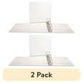 thumbnail image 1 of (2 pack) UNIVERSAL Slant-Ring Economy View Binder 4" Capacity White 20994, 1 of 7