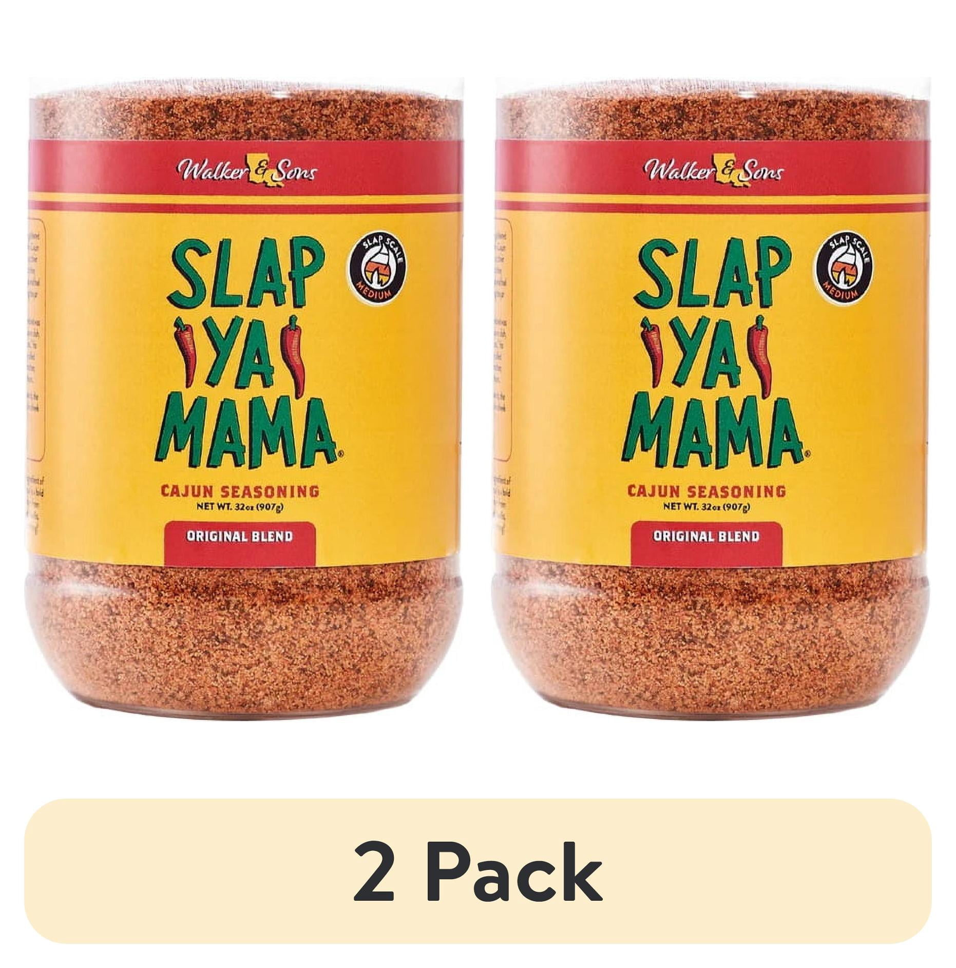 (2 pack) Slap Ya Mama Original Blend Cajun Seasoning, 32 oz Canister – Large Size Authentic Louisiana Cajun Spice