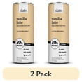 thumbnail image 1 of (2 pack) Slate Milk Vanilla Latte, High Protein Iced Coffee, 20g Protein, 11 fl oz can, Ready to Drink, 1 of 10