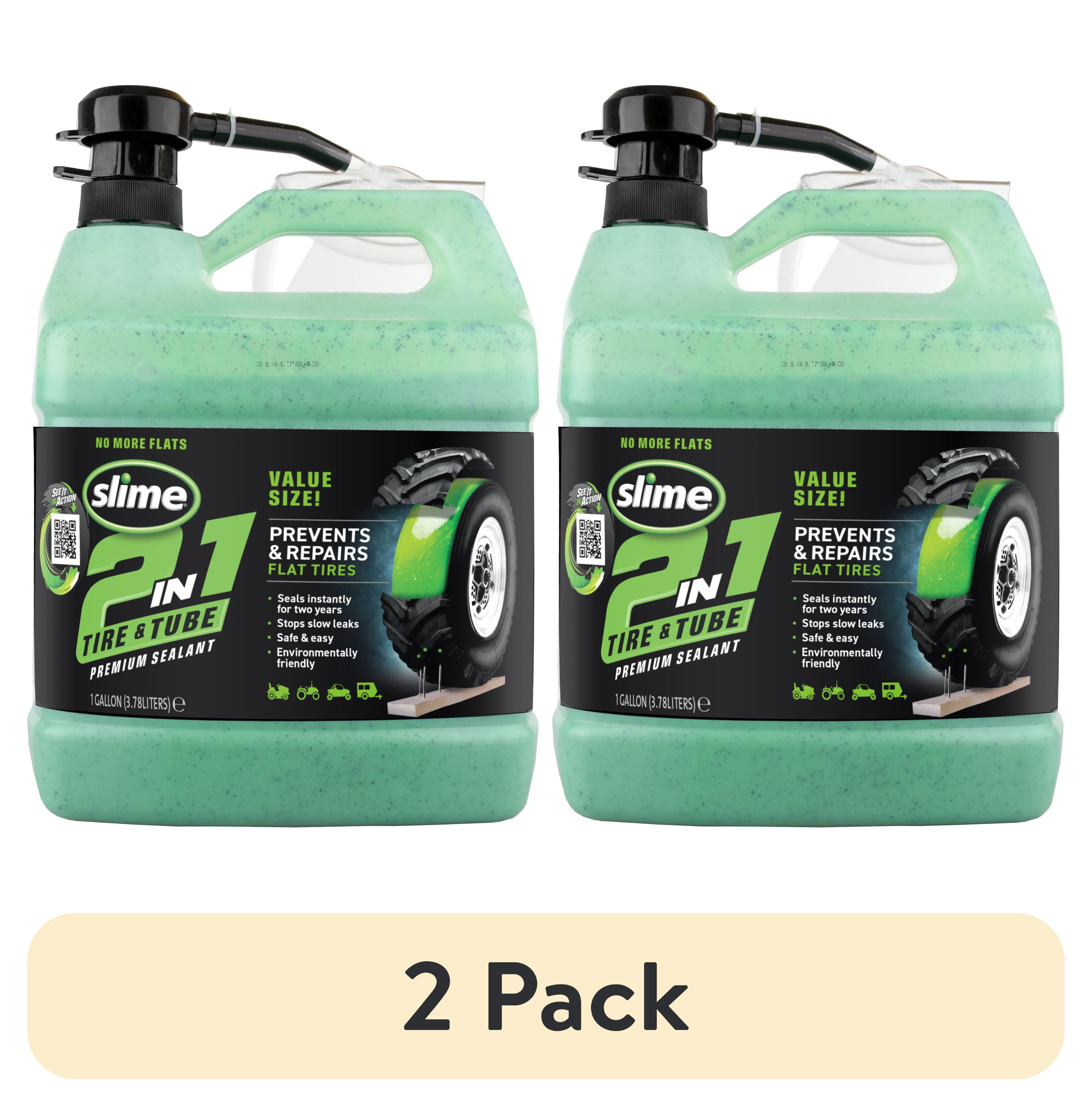 Slime 2 En 1 – Préventif Pneu Et Tube – 16 Fl Oz – Vert – Neuf