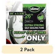2 pack Slime Extra Strong Self-Sealing Bicycle Tube Schrader 26" x 1 3/8 - 30044
