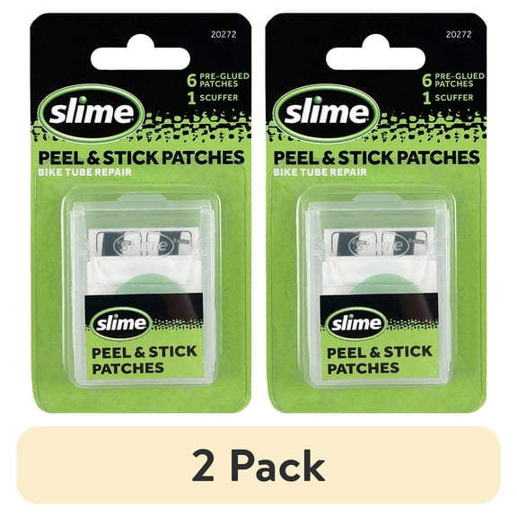 (2 pack) Slime Peel & Stick Bicycle Tube Patches, 6pc - 20272