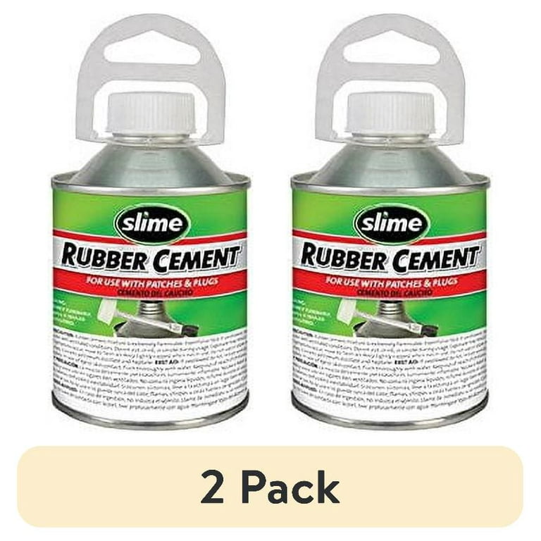 Rubber Cement Tire Repair Glue Brush Applicator Use With Plug_ 8 Oz, Pack of 2
