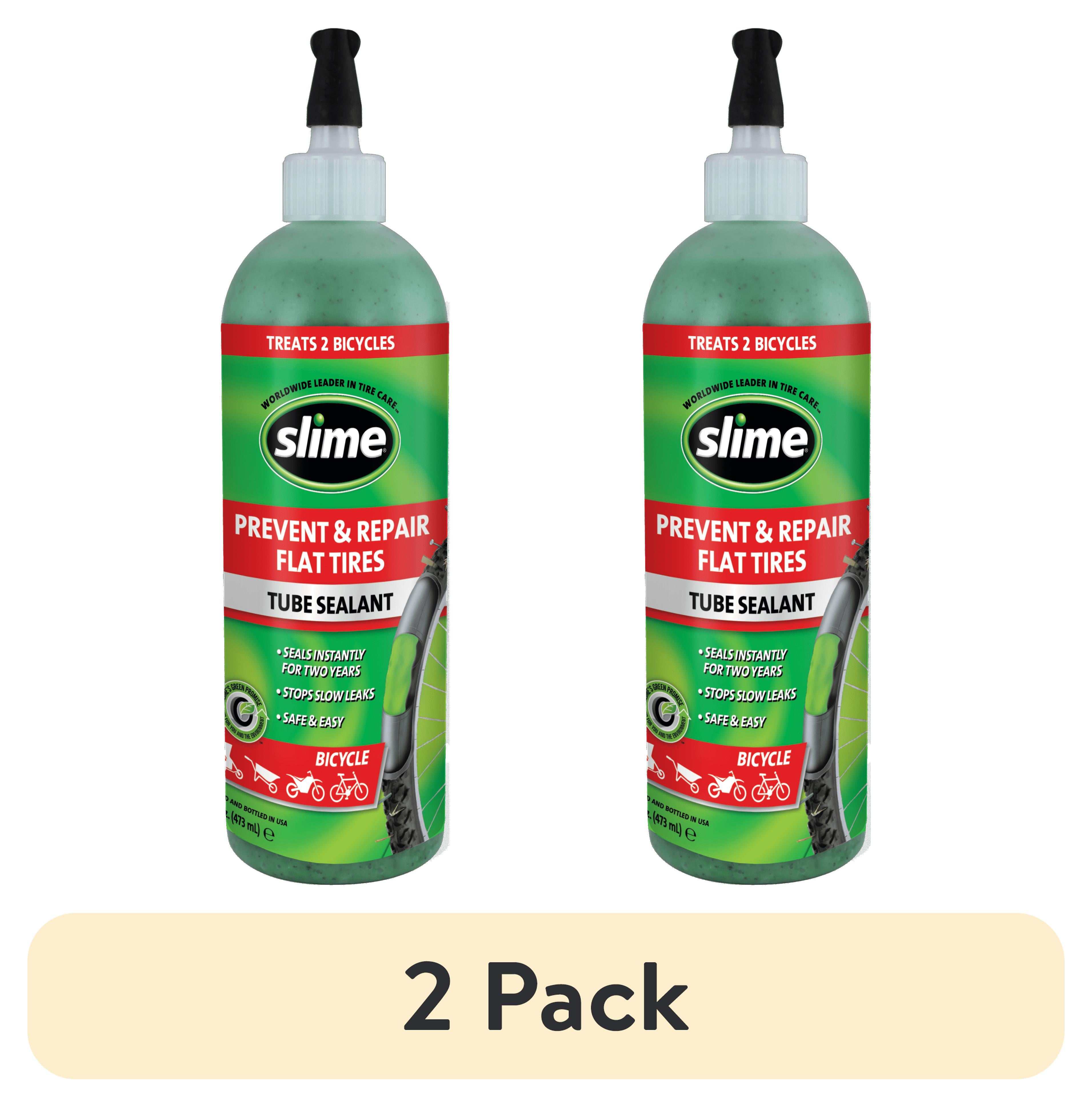 (2 pack) Slime Tube Sealant 16oz (Treats 2 Bicycles) - 10056w
