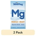 thumbnail image 1 of (2 pack) SlowMag® Mg Muscle + Heart Magnesium Chloride Supplement Tablets with Calcium 60ct, 1 of 7