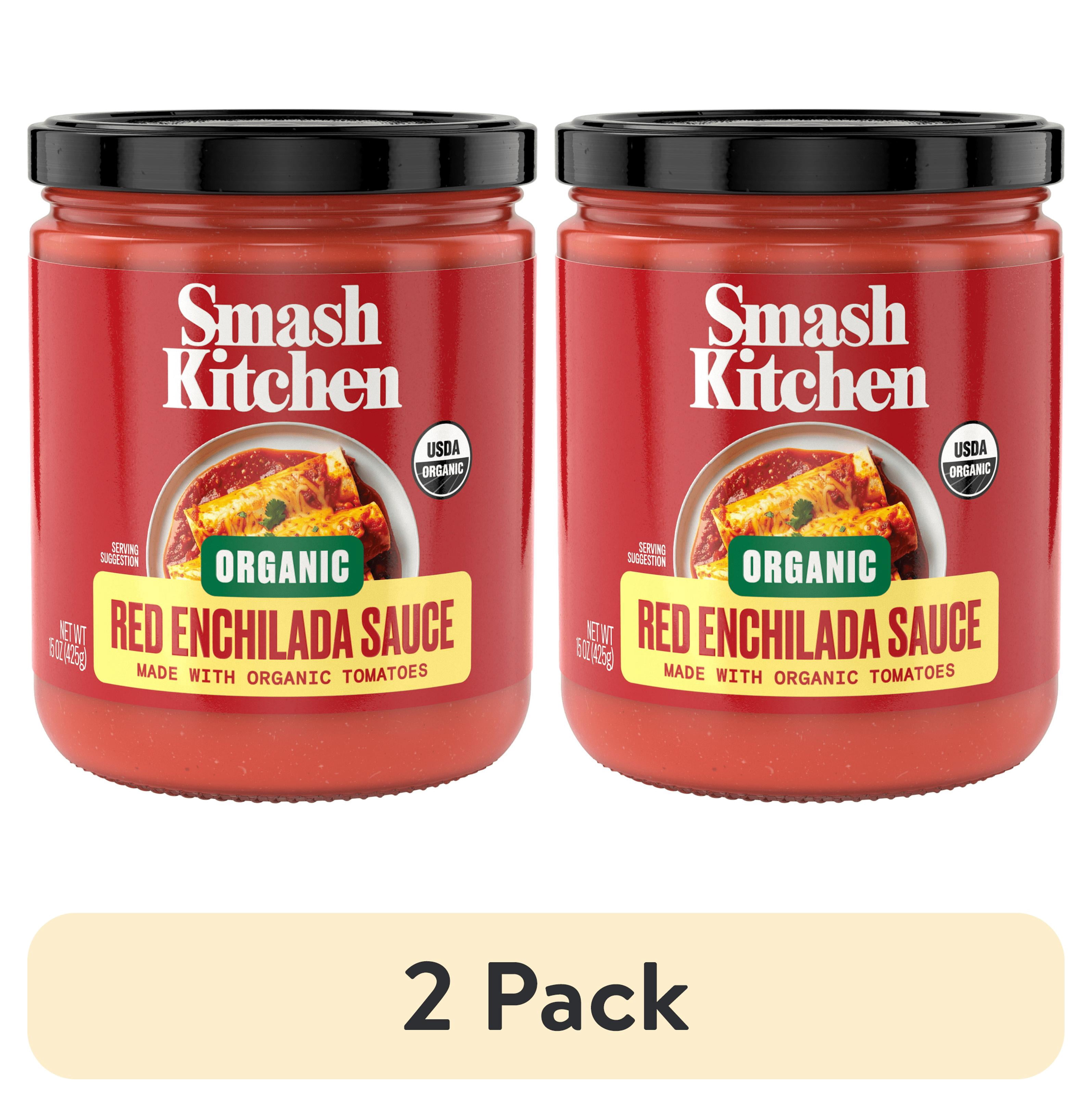 (2 pack) Smash Kitchen Organic Red Enchilada Sauce, 15 oz