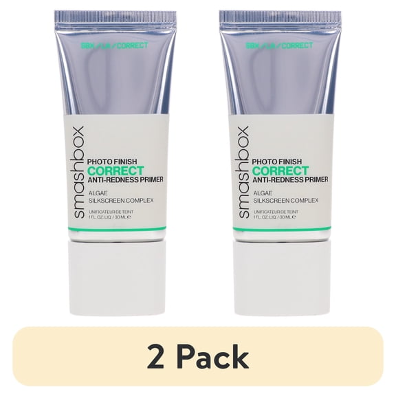 (2 pack) Smashbox Photo Finish Correct Anti-Redness Primer 1 oz