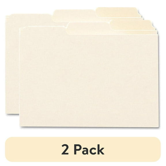 Smead Card Guides Blank Tab Sets Manila 100/BX Other 56030)