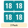 thumbnail image 1 of (2 pack) Smead 68318 0.75 in. x 1.5 in. "15" Yearly End Tab File Folder Labels - Teal (500/Roll), 1 of 3