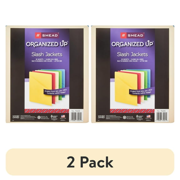 Smead Organized Up® Slash Jacket, Letter Size, Ass
