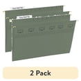 thumbnail image 1 of (2 pack) Smead TUFFÂ® Hanging File Folder with Easy Slideâ„¢ Tab, 1/3-Cut Sliding Tab, Legal Size, Standard Green, 20 per Box (64136), 1 of 6