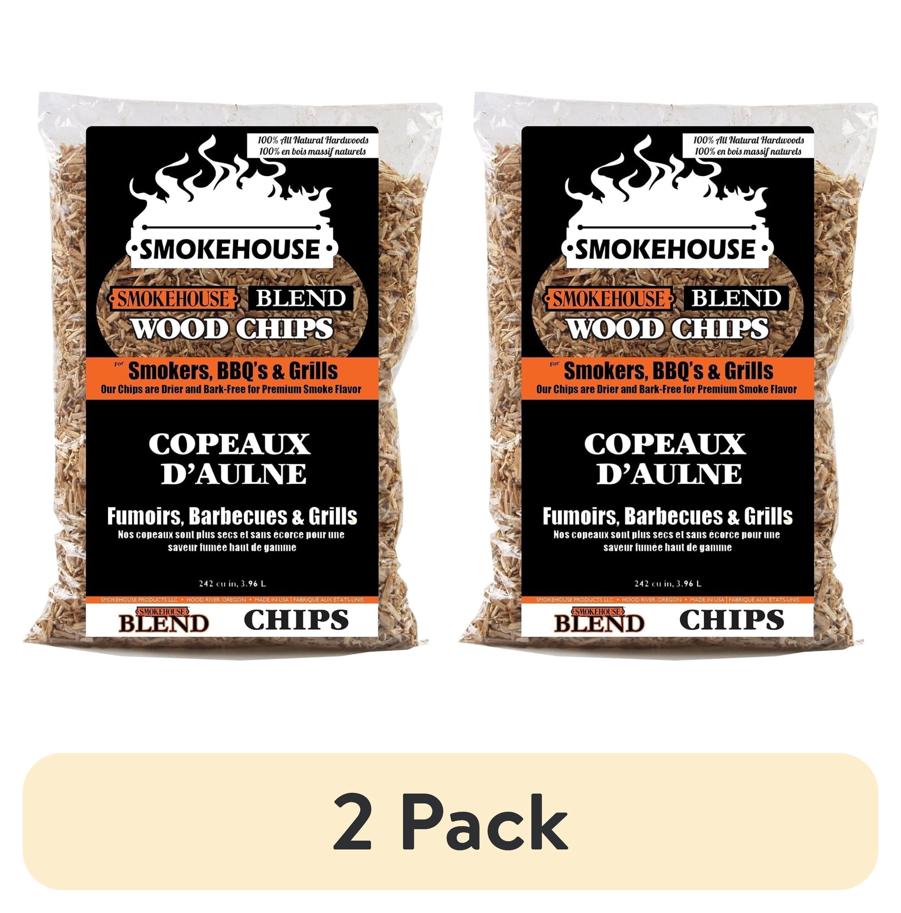 (2 pack) Smokehouse 9799-000-0000 Wood Chips 1.75 lbs. Bag - Smokehouse Blend