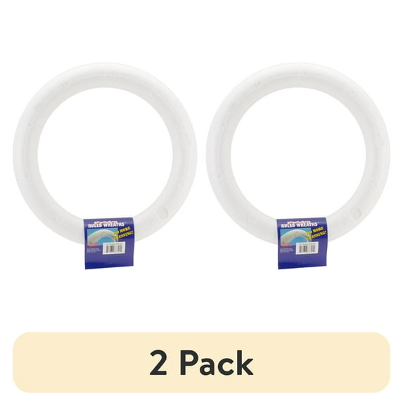 (2 pack) SmoothFoam Ruled Wreath-14"