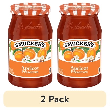 (2 pack) Smucker's Apricot Preserves, 18 oz
