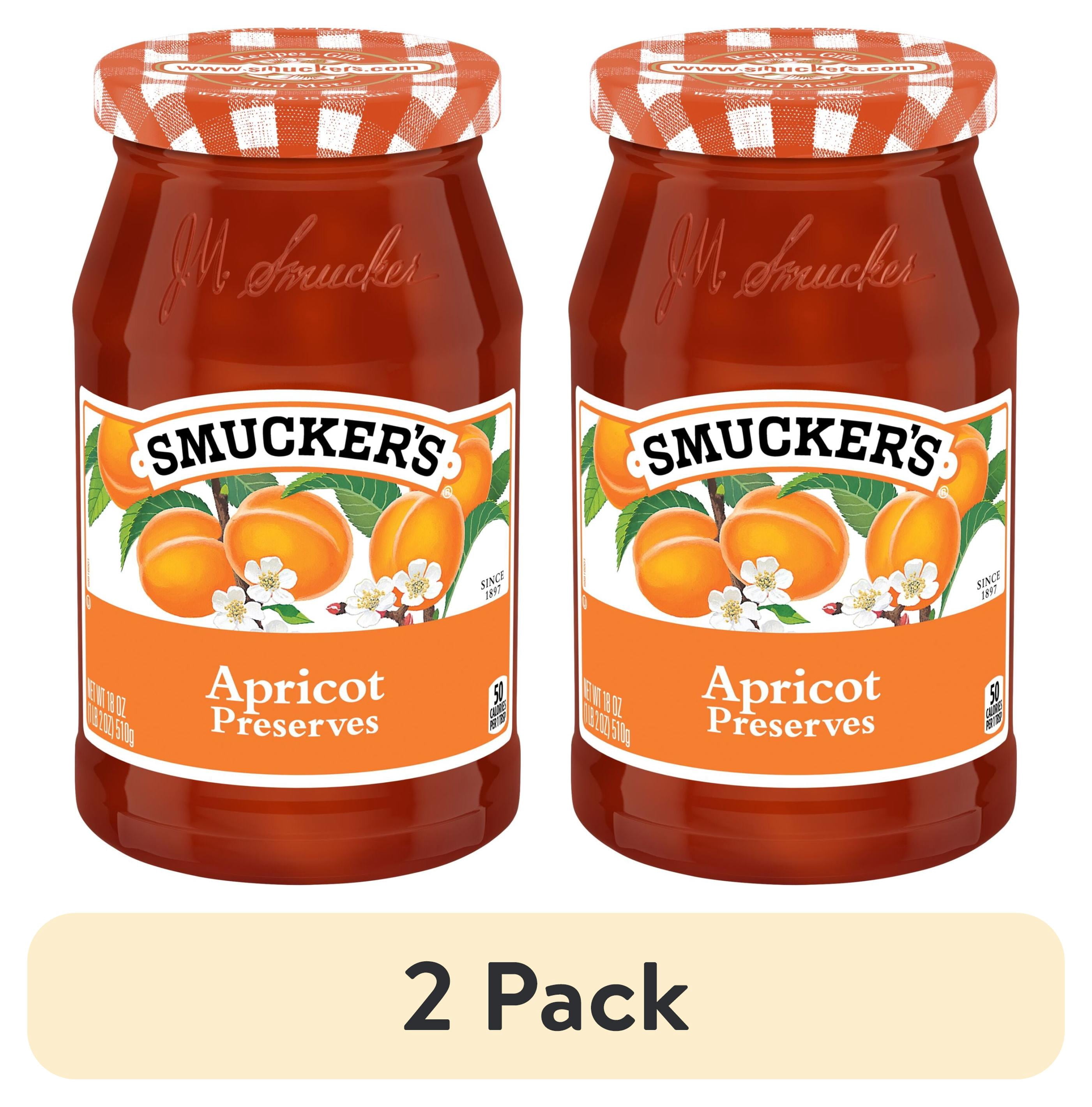 (2 pack) Smucker's Apricot Preserves, 18 oz