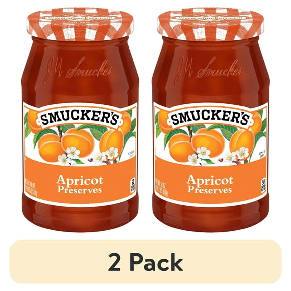 (2 pack) Smucker's Apricot Preserves, 18 oz