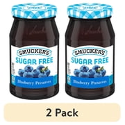 (2 pack) Smucker's Sugar Free Blueberry Preserves, 12.75 oz