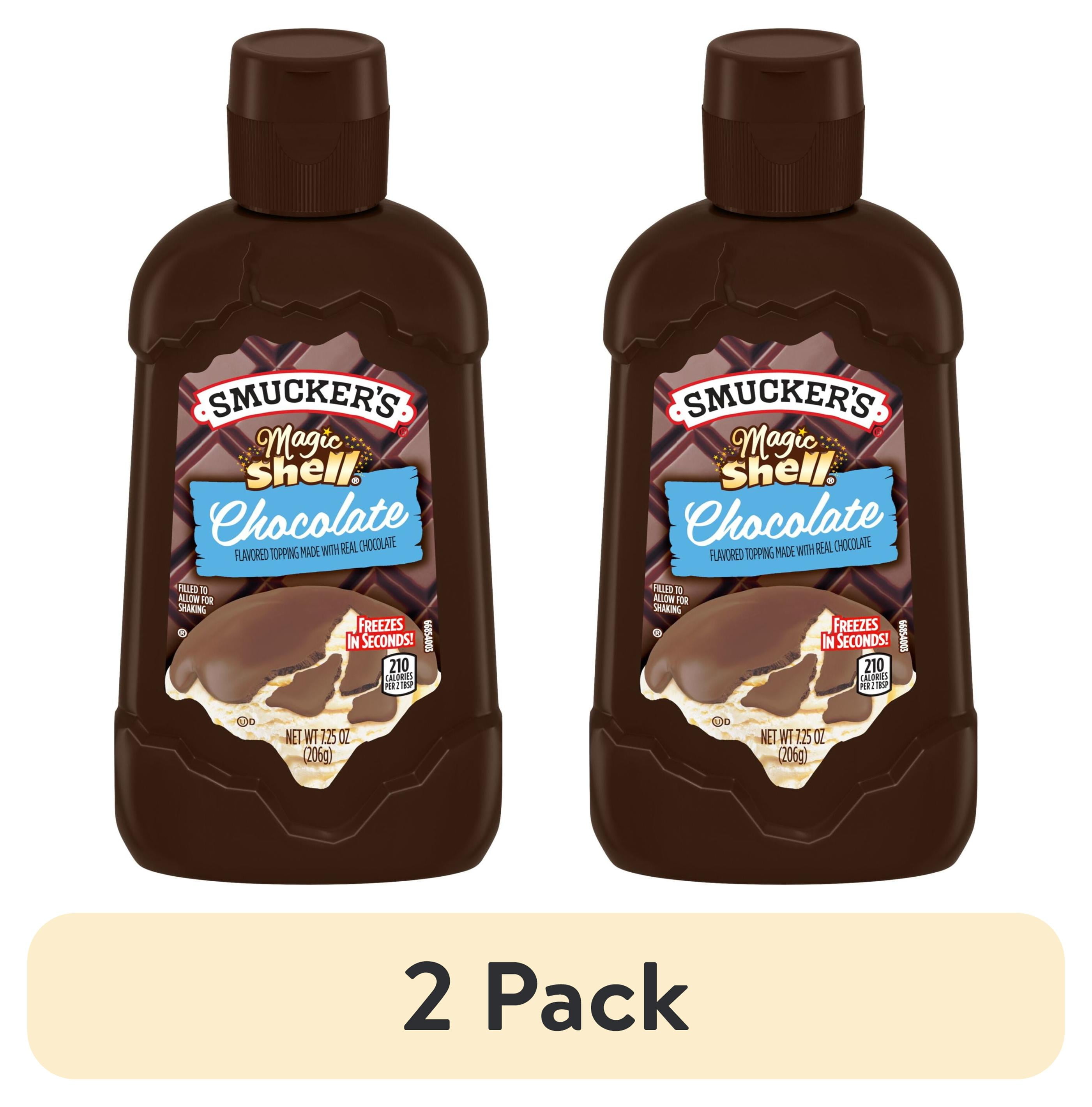 2 pack) Smucker's Magic Shell Chocolate Flavored Topping, 7.25 ozs