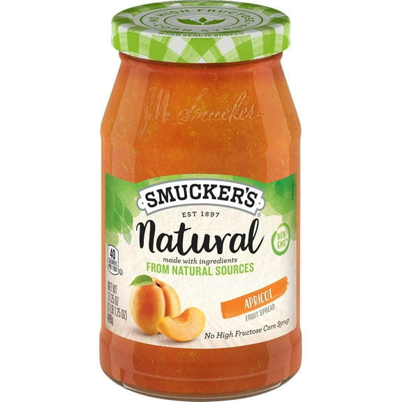 2 pack Smucker's Natural Apricot, 17.25 Ounce