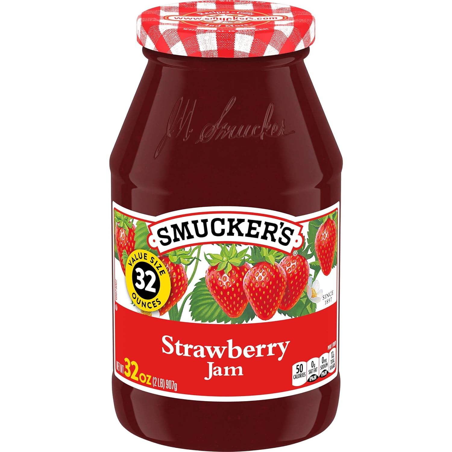 2 pack Smucker's Strawberry Jam, 32 Ounces