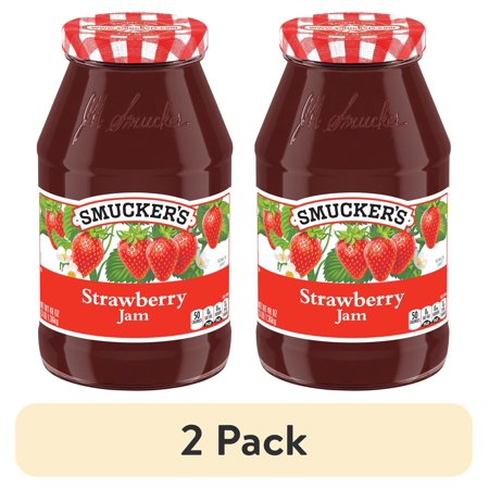 (2 pack) Smucker's Strawberry Jam, 48 oz