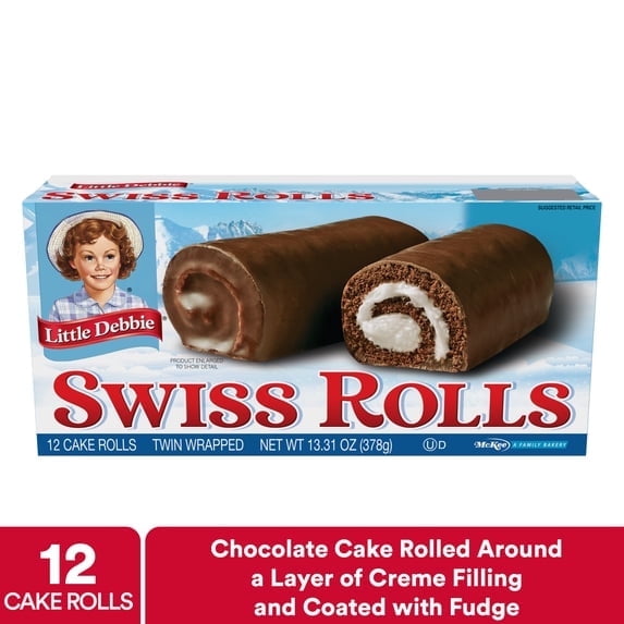 2 pack Snack Cakes, Little Debbie Family Pack Swiss Cake Rolls