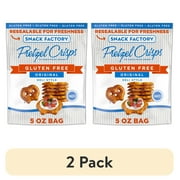 (2 pack) Snack Factory Pretzel Crisps Gluten Free, Original Flavor, 5 oz