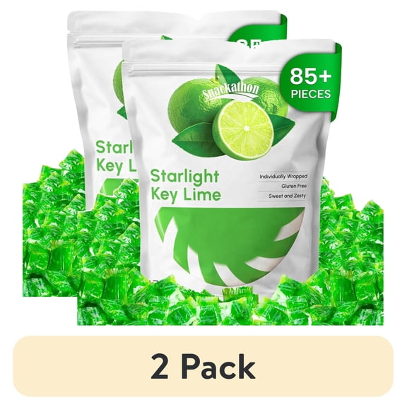 (2 pack) Starlight Candy, Individually Wrapped, Key Lime, 1 lb