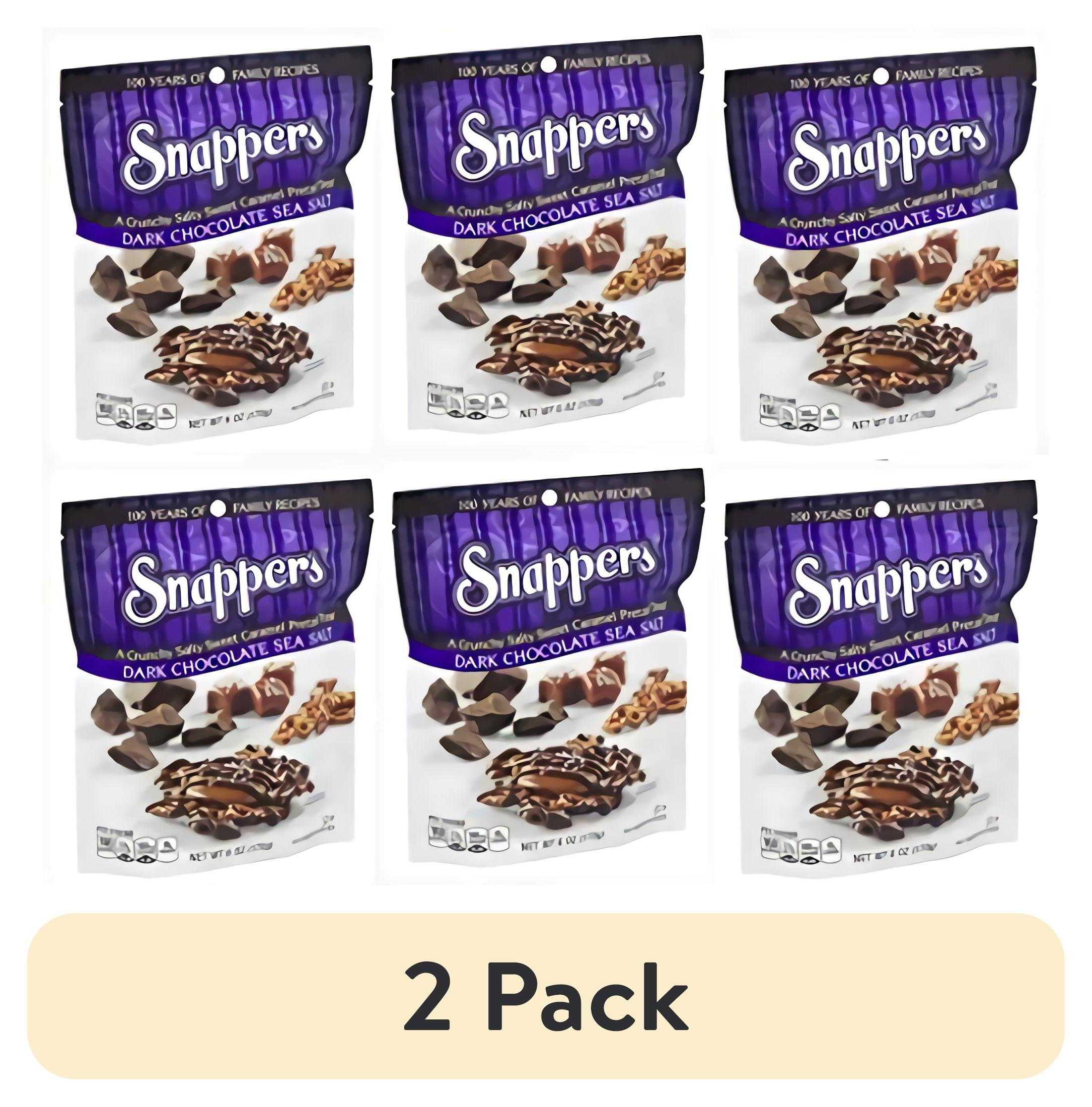 (2 pack) Snappers Dark Sea Salt Chocolate, 6 Ounce (Pack of 6 ...