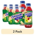 thumbnail image 1 of (2 pack) Snapple Apple Juice Drink, 16 fl oz, 6 Count Bottles, 1 of 15