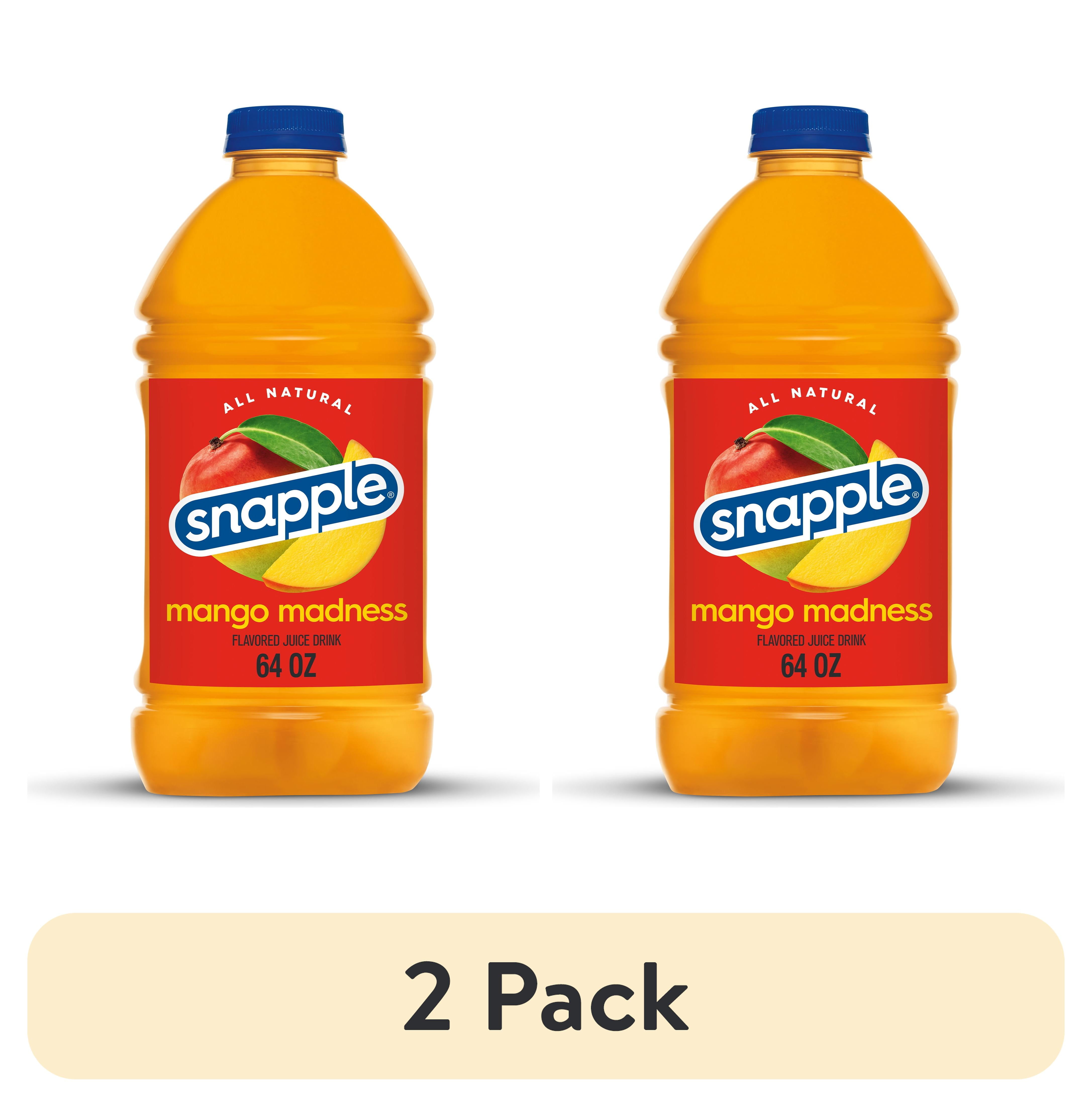 Snapple Mango Madness Juice Drink, 64 fl oz, Bottle - Walmart.com