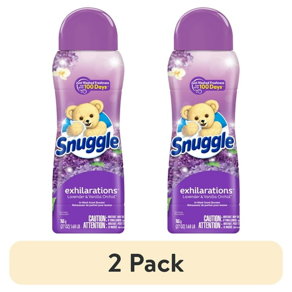 (2 pack) Snuggle Exhilarations Laundry Scent Booster Beads, Lavender and Vanilla Orchid, 27 Ounce