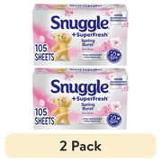 2 pack Snuggle SuperFresh Spring Burst Dryer Sheets, 105 Count