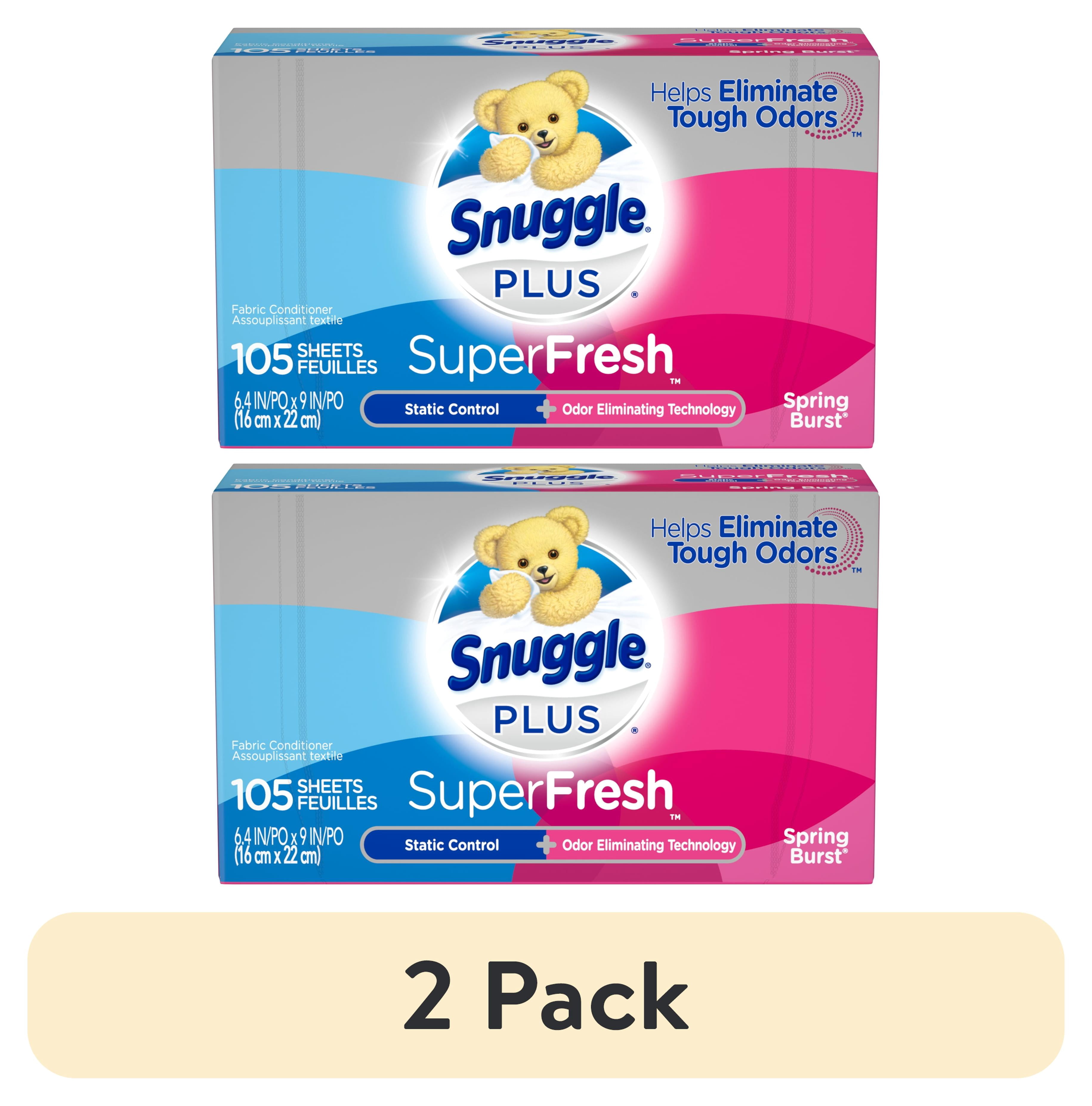 (2 pack) Snuggle SuperFresh Spring Burst, 105 Loads, Fabric Softener ...