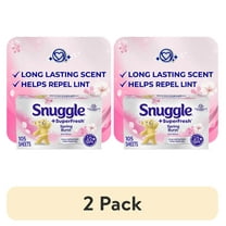 (2 pack) Snuggle Plus SuperFresh Fabric Softener Dryer Sheets with Static Control and Odor Eliminating Technology, Spring Burst, 105 Count