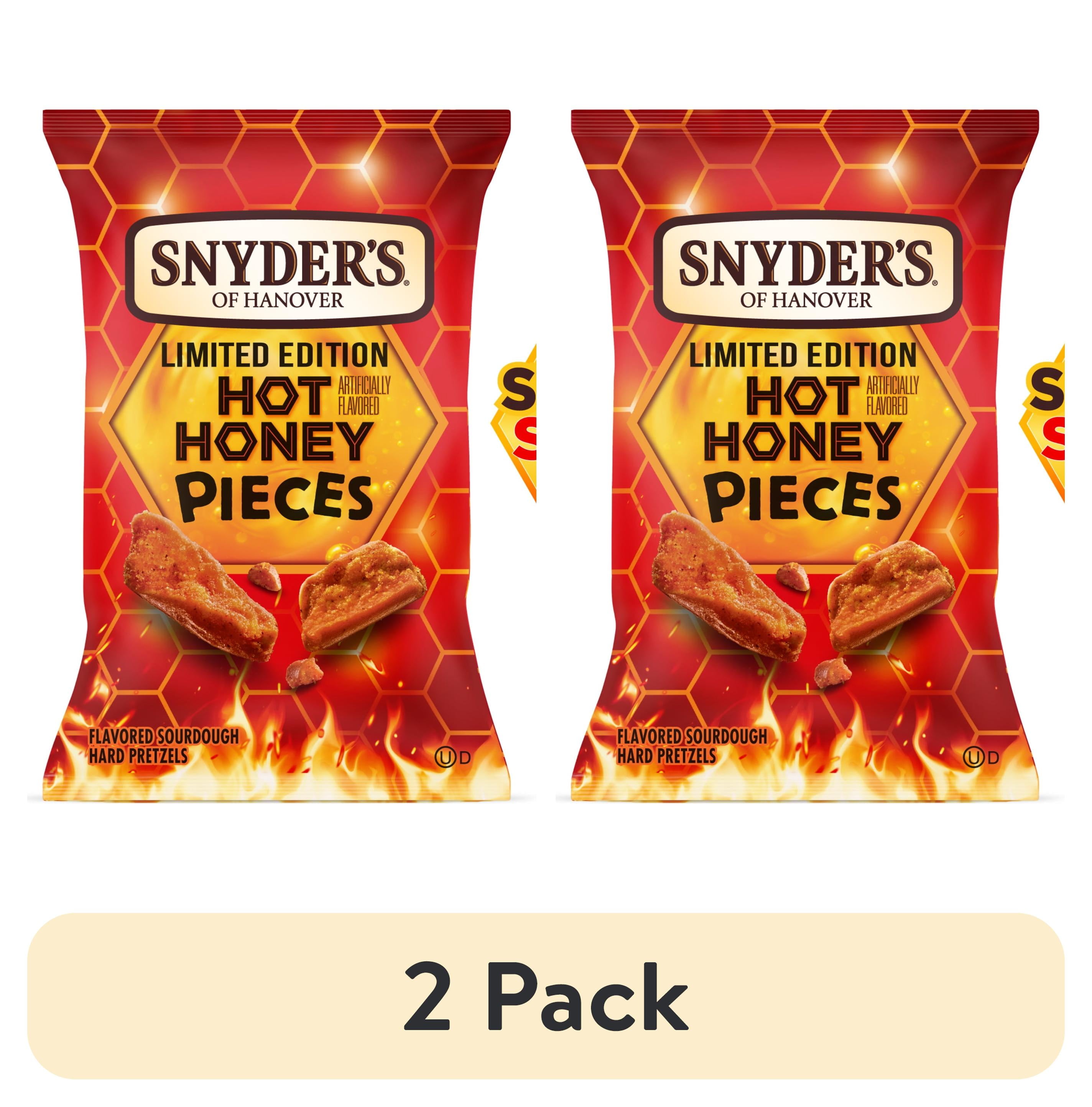 (2 pack) Snyder's of Hanover Pretzel Pieces, Hot Honey Flavored, 10 oz