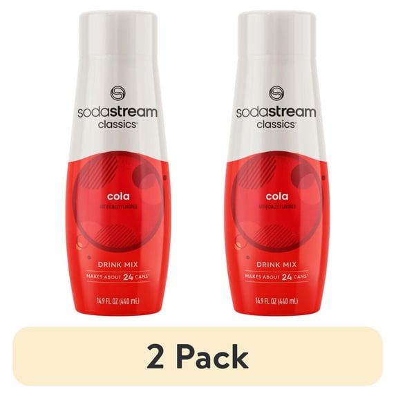 (2 pack) SodaStream Cola Soda Mix, 14.9 fl oz.