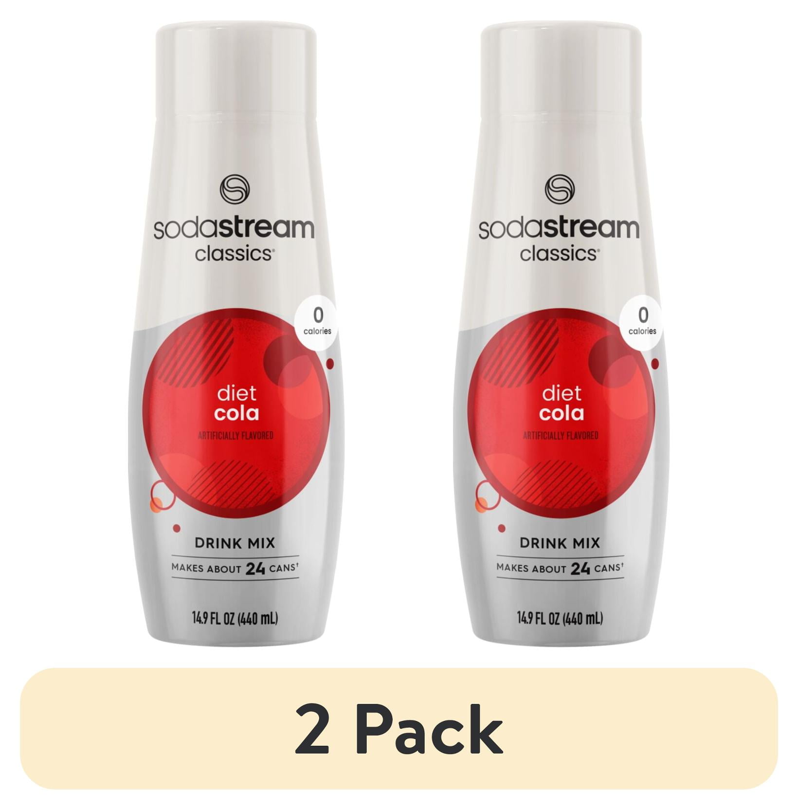 (2 pack) SodaStream Diet Cola Soda Mix, 14.9 fl oz.