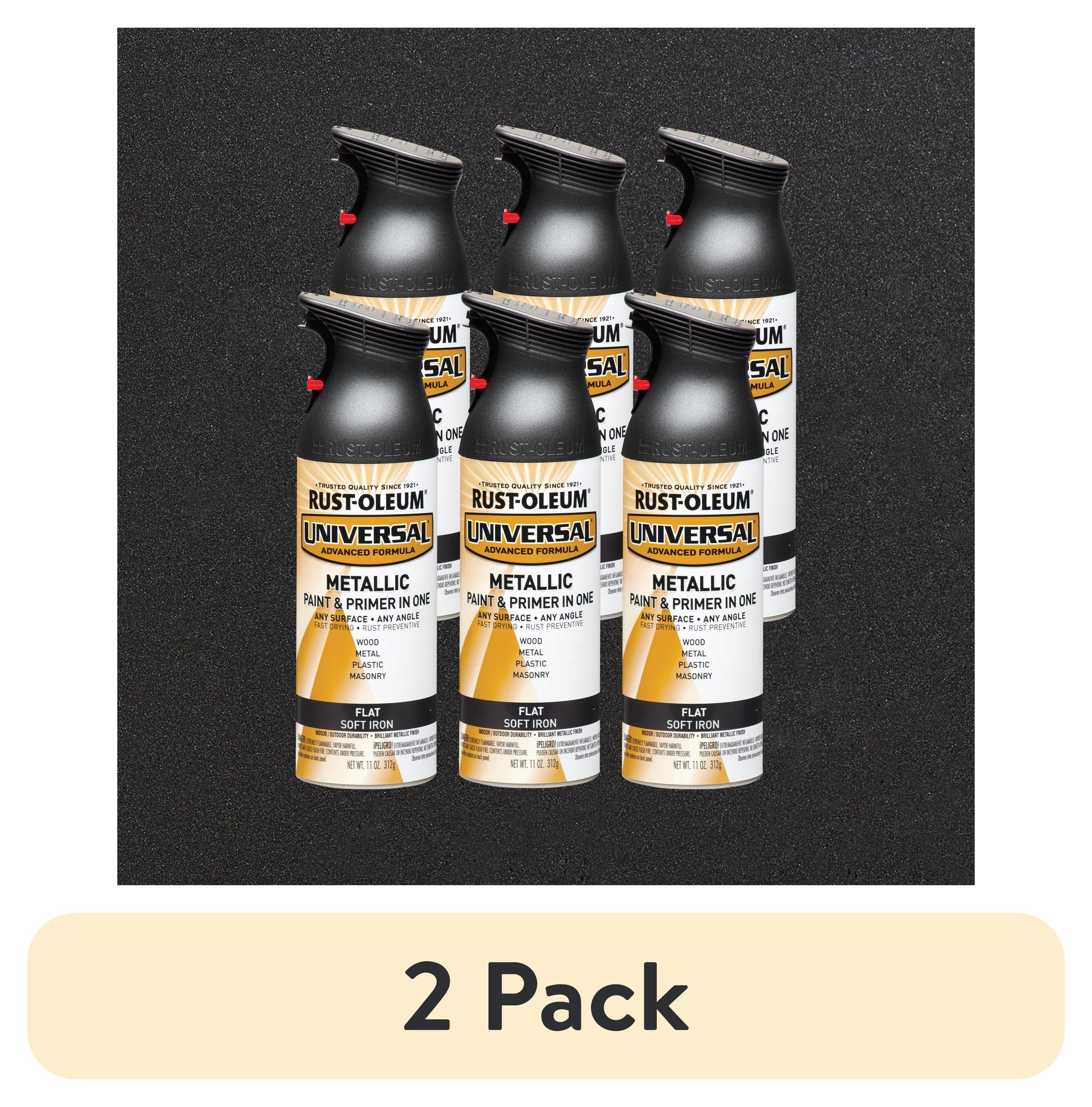 PP-「P」 ppp 2 pack) 6 Pack, Soft Iron, Rust-Oleum Universal All Surface