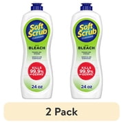 (2 pack) Soft Scrub Cleanser with Bleach, Multi-Surface Cleaner for Bathroom, Germ-Kill, 24oz