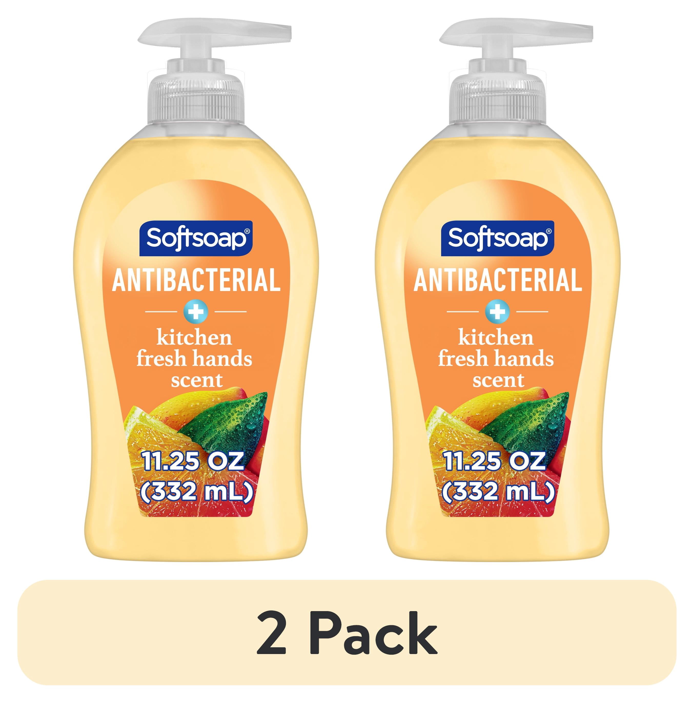 (2 pack) Softsoap Antibacterial Hand Soap, Eliminates 99% of Bacteria, Kitchen Fresh Hands Scent, 11.25 fl oz