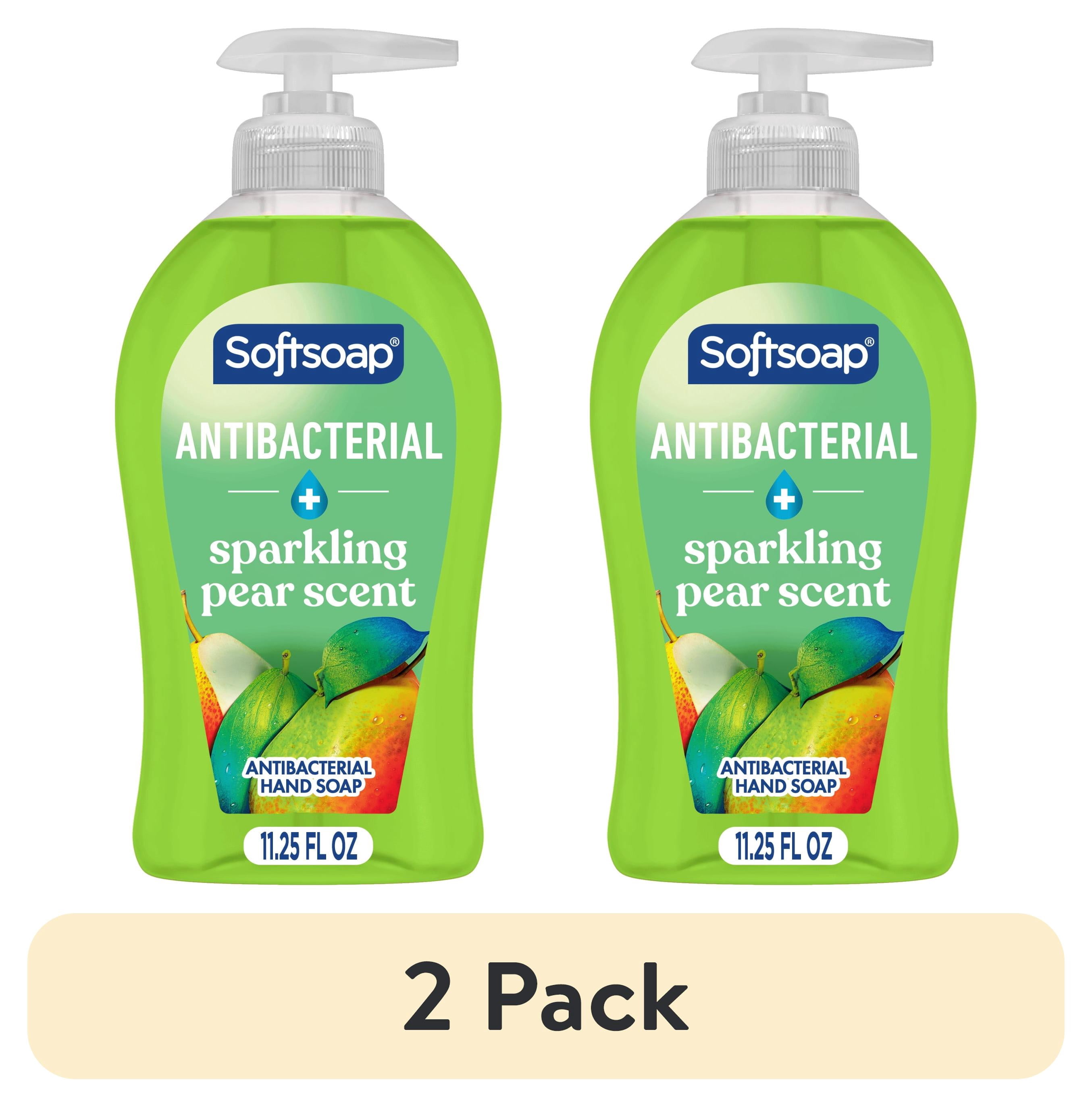 (2 pack) Softsoap Antibacterial Liquid Hand Soap, Sparkling Pear, 11.25 Fluid Ounce Bottle