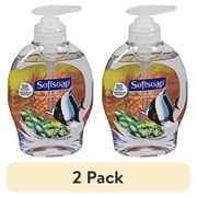 2 pack Softsoap Aquarium Liquid Hand Soap, Kitchen and Bathroom Hand Soap, 7.5 Fluid Ounce Bottle